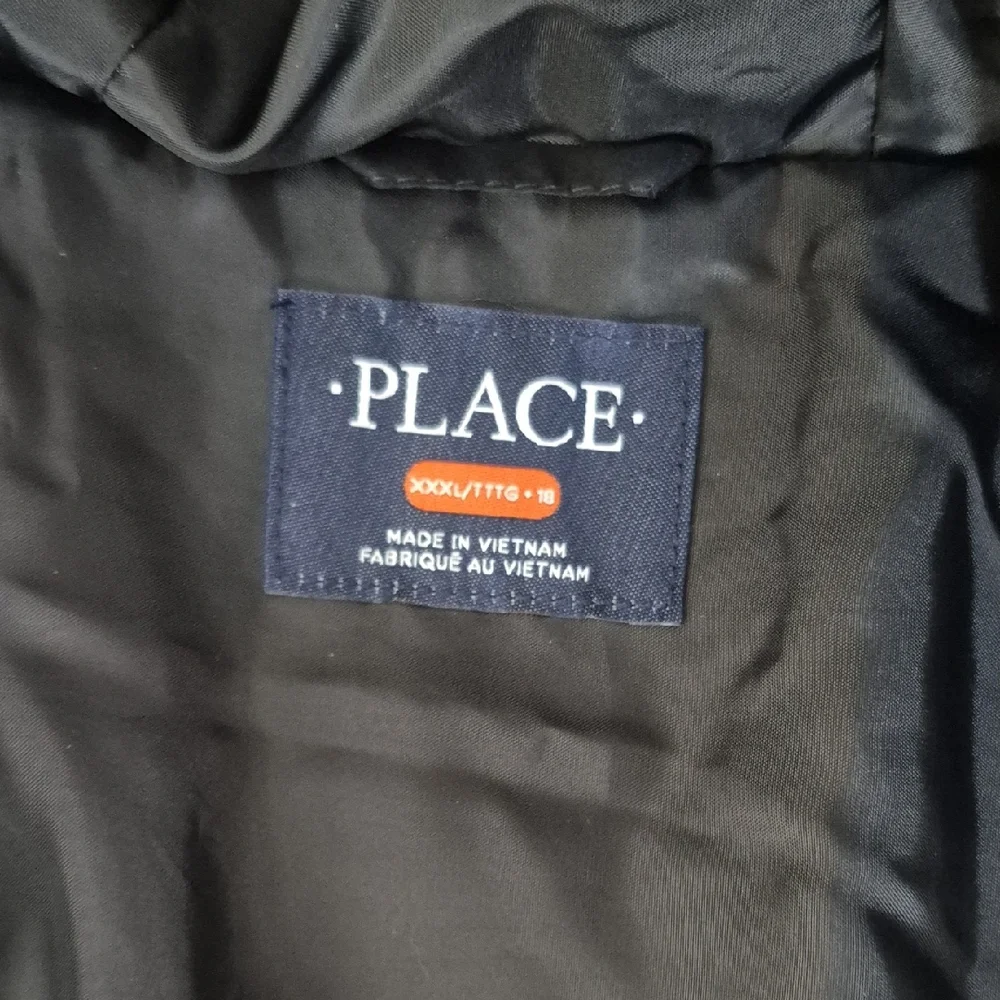 The Children's Place Charcoal and Light Gray Puffer Jacket - Picture 2 of 6